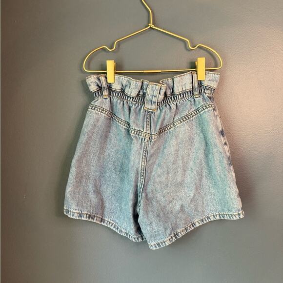 Zara paperbag waist jean shorts - Picture 2 of 3